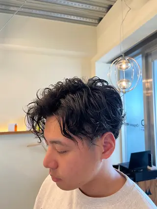 ショート パーマ メンズ 髪質改善/縮毛矯正 艶髪🔥高杉のヘアスタイル