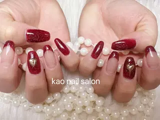ネイル kao nail マグネット/長さだしのネイルデザイン