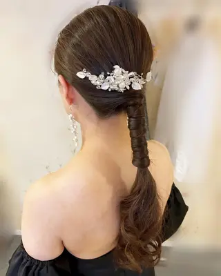 セミロング ヘアアレンジ hanaCoco ハナココのヘアスタイル