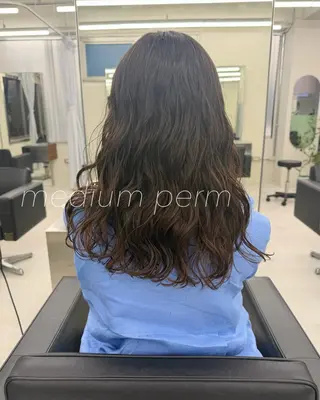 ミディアム パーマ 【表参道】Ruri デジタルパーマのヘアスタイル