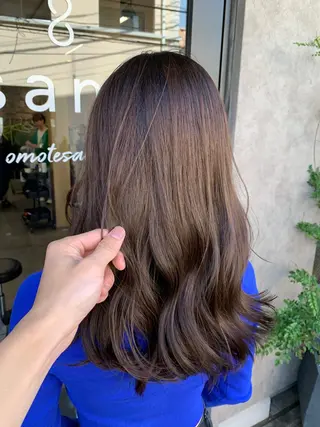 セミロング カラー ヘアアレンジ ⭐️似合わせカットN o.1✨️けいとのヘアスタイル
