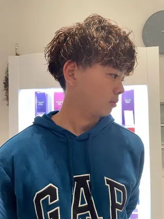 パーマ メンズ 京都美容師 塩のヘアスタイル