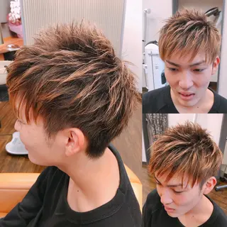 ショート メンズ 野川 純麗のヘアスタイル