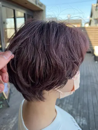 ショート カラー 渋谷/フェザー/ 毛流れ/竹内凌のヘアスタイル