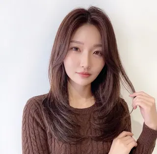 ロング カラー マール公式 ジュニアスタイリストのヘアスタイル