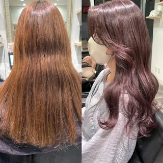 カラー ayaka 縮毛矯正レイヤーのヘアスタイル
