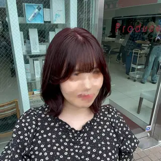 ミディアム カラー 🎀ゆい🎀 髪質改善カラー🎀のヘアスタイル