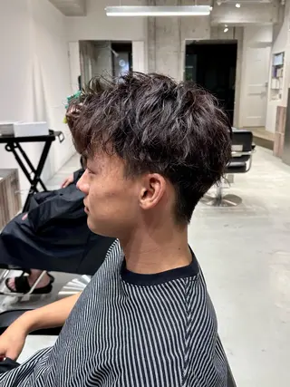 ショート カラー メンズ 横浜/メンズ特化/ Farbe/田中颯斗のヘアスタイル