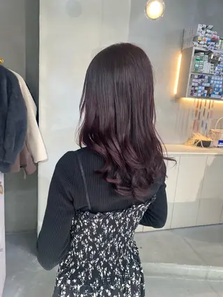 セミロング カラー 前橋 姫奈のヘアスタイル