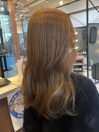 ロング カラー ヘアアレンジ 【日韓風、レイヤー】 🤍ひらい　なつきのヘアスタイル