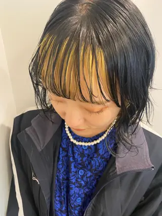 ミディアム カラー stylist トモヤのヘアスタイル