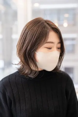 ミディアム カラー Lazo/ 原弥和子のヘアスタイル