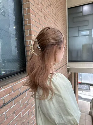 ロング 🔥コテ巻き風 ボブパーマ🔥のヘアスタイル