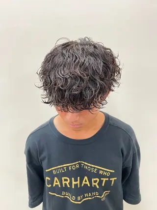 パーマ メンズ 大阪美容師 井上智博のヘアスタイル