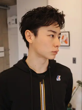 メンズ miyu  / 柔らかい透明感カラーのヘアスタイル