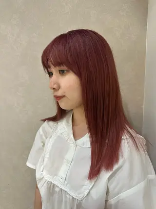 セミロング カラー ケアブリーチ特化✨/ 艶カラー/エクステのヘアスタイル