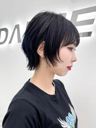 ショート カラー ヘアアレンジ 縮毛矯正🤍 盛れるボブ/ひかりのヘアスタイル