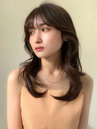 ミディアム カラー 韓国技術習得者🩰 narumi🤍のヘアスタイル