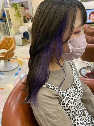 ロング カラー 完全個室/ケアカラー 🌟misaki🌟のヘアスタイル