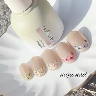 ネイル ❁miju nail 大人上品/自爪育成のネイルデザイン