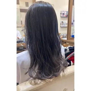 セミロング カラー Yamamoto 半個室美容室zinaのヘアスタイル