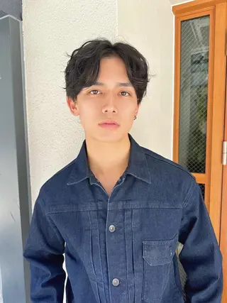 ミディアム メンズ パーマ 【メンズ】 shelterのヘアスタイル