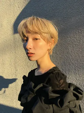 ショート 透明感カラー 🦋AYAのヘアスタイル