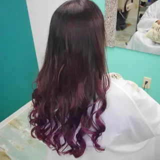 ロング カラー 山本 雷のヘアスタイル