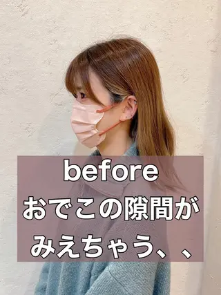 セミロング 🌹ハッシュカット、 レイヤー韓国ヘア🌹のヘアスタイル