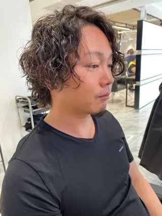 パーマ メンズ 大阪美容師 井上智博のヘアスタイル