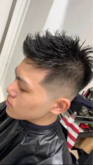 ショート メンズ 及川シゲル 髪質改善講師のヘアスタイル