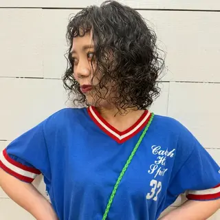 ミディアム パーマ －LOMARLIE－ YUKIのヘアスタイル