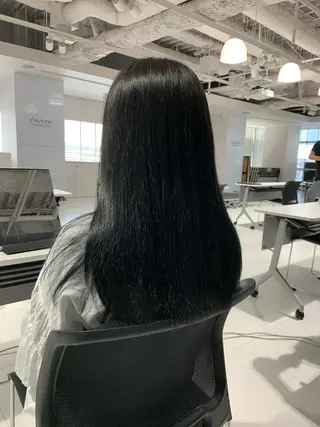 セミロング 髪質改善＆メンズ パーマ ひぐちのヘアスタイル