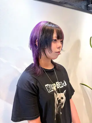 ミディアム ショート/レイヤー/ ボブ/安本和史のヘアスタイル