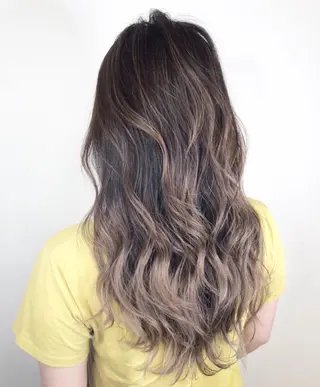 セミロング カラー 大橋 輝久のヘアスタイル