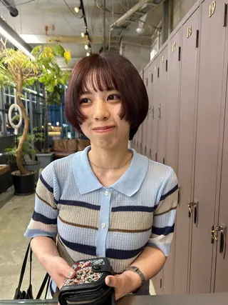ショート カラー コハル ブリーチモデル募集中のヘアスタイル