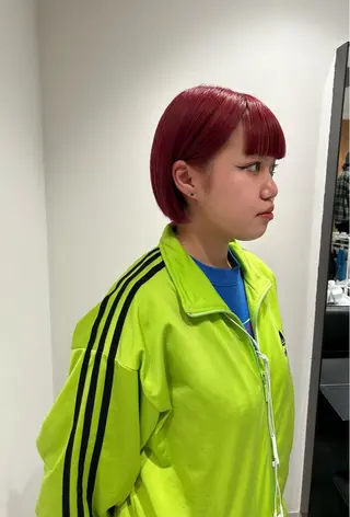 ショート カラー スキバサミを使わない カット🌼唯🌼のヘアスタイル