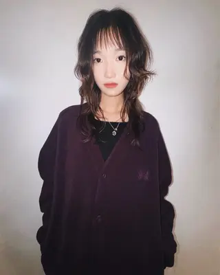 セミロング スパイラルパーマ/デ ザインカット/アミのヘアスタイル