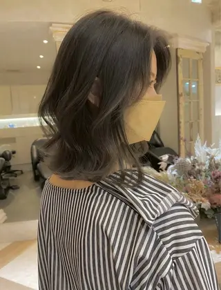 ロング ブリーチなし透明感 カラー/松沢州途のヘアスタイル