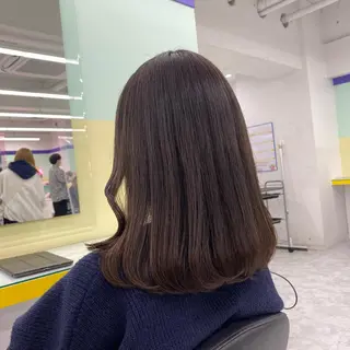 セミロング カラー ヘアアレンジ mai🍑暖色カラー /レイヤー💖のヘアスタイル