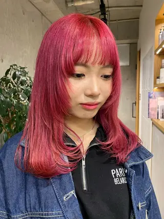 セミロング 🎀ダブルカラー hinata🎀のヘアスタイル