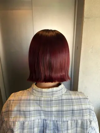 セミロング カラー 柔め透明感血色カラー 暖色/レイヤー/ゆいのヘアスタイル