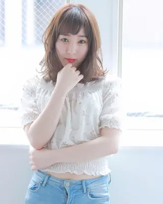 ミディアム カラー 柳澤 興輝のヘアスタイル