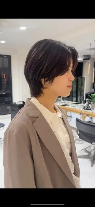 ショート カラー hyuga/パーマ /ニュアンスパーマのヘアスタイル