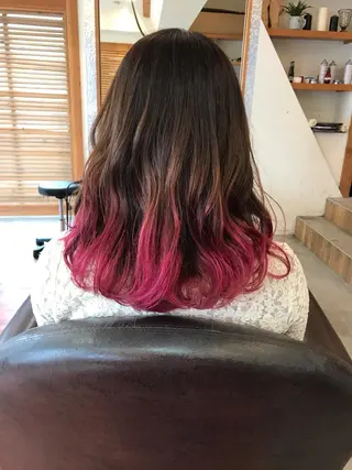 ミディアム カラー ヘアアレンジ みうら ミウラのヘアスタイル