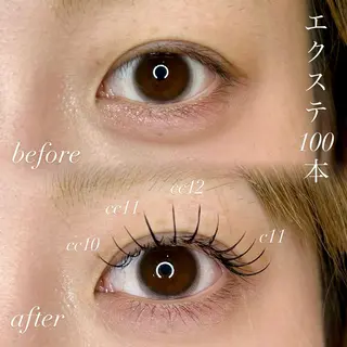 マツエク・マツパ 細川 la beaux中津のマツエク・マツパデザイン
