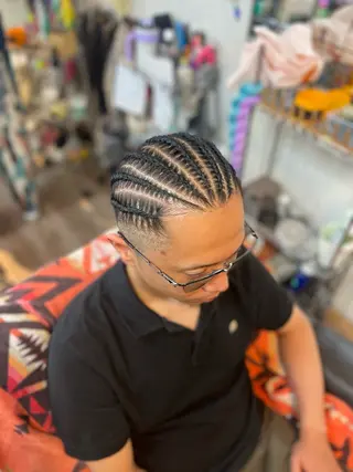 ミディアム ヘアアレンジ メンズ scamp⭐️ さくらのヘアスタイル