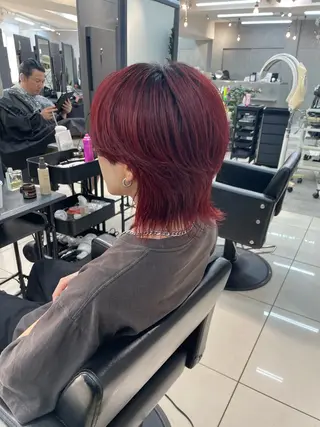 ショート カラー メンズ メンズ縮毛矯正 メンズカット/のヘアスタイル