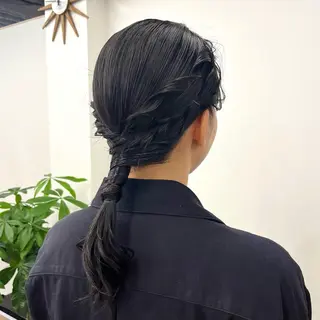 セミロング カラー ヘアアレンジ HIROKO / 透明感暖色カラー🎀のヘアスタイル