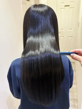 ロング カラー 💙mai🫧 縮毛矯正・ハイライトのヘアスタイル